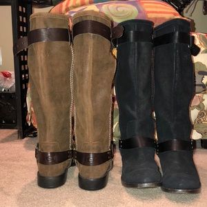 UGG Tall Black or Brown boots w/ buckles
